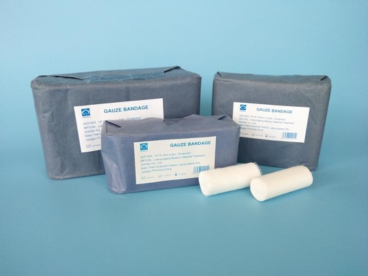 Produkcja Bandaże medyczne Gąszcze rolkowe 7,5 cm Gąszcze bawełniane sterylne Bandaże walcowane 5 cm
