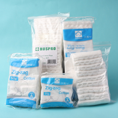 High Breathability Multifunctional Zig Zag Cotton Pleats Regular Folding Height 4.5cm