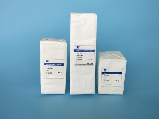 Niesteroidalny 2*2 Medyczny Absorbent Kompresowy Swabs Gasa Pads Z CE/ISO